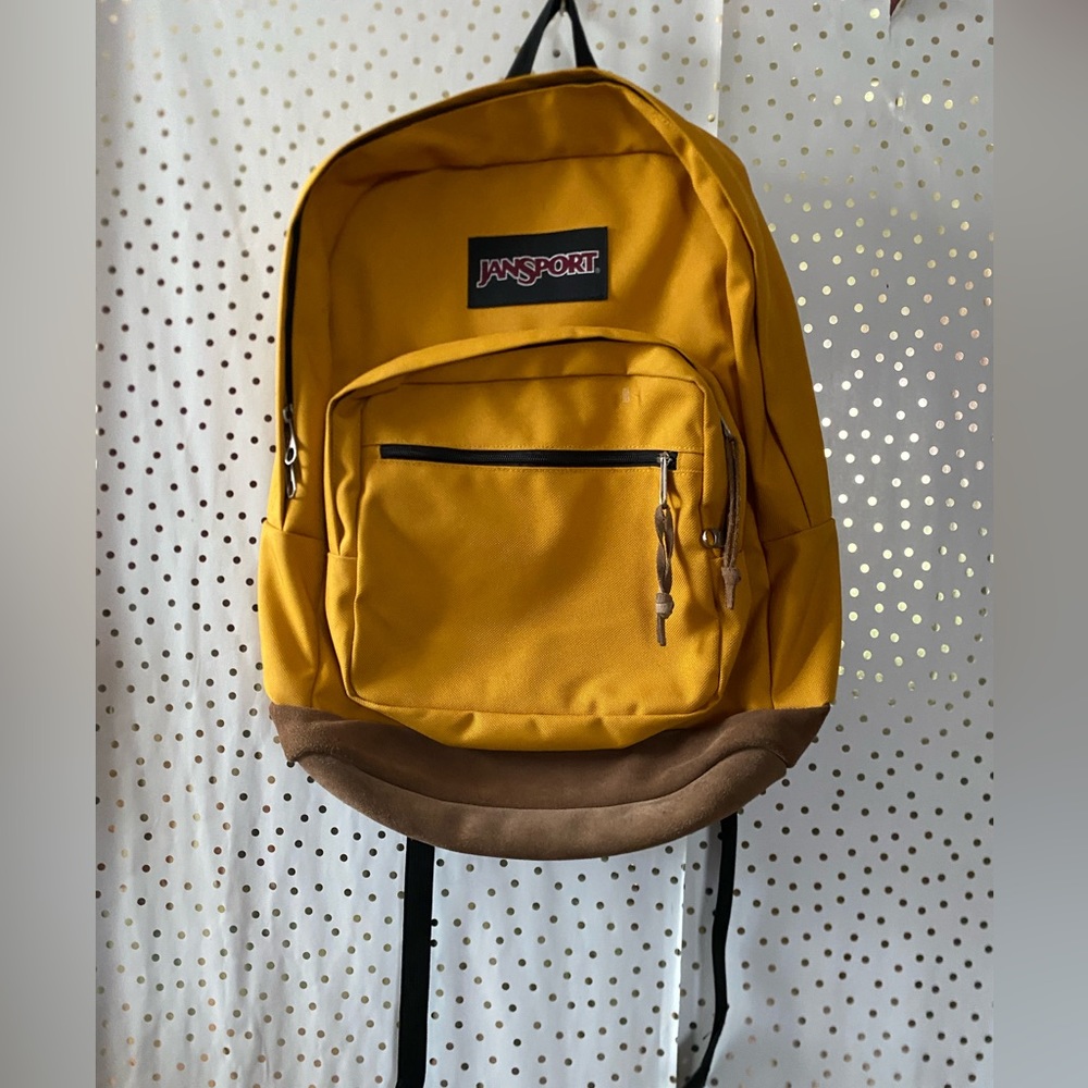 Jansport Yellow and Brown Baby Bag